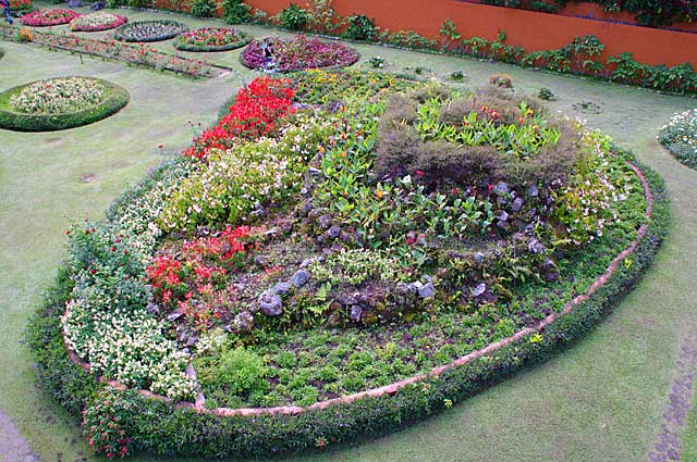 Example image of a beautiful garden with a variety of flowering plants