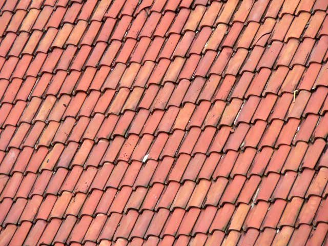 Example photo of a typical steep tile roof in Europe